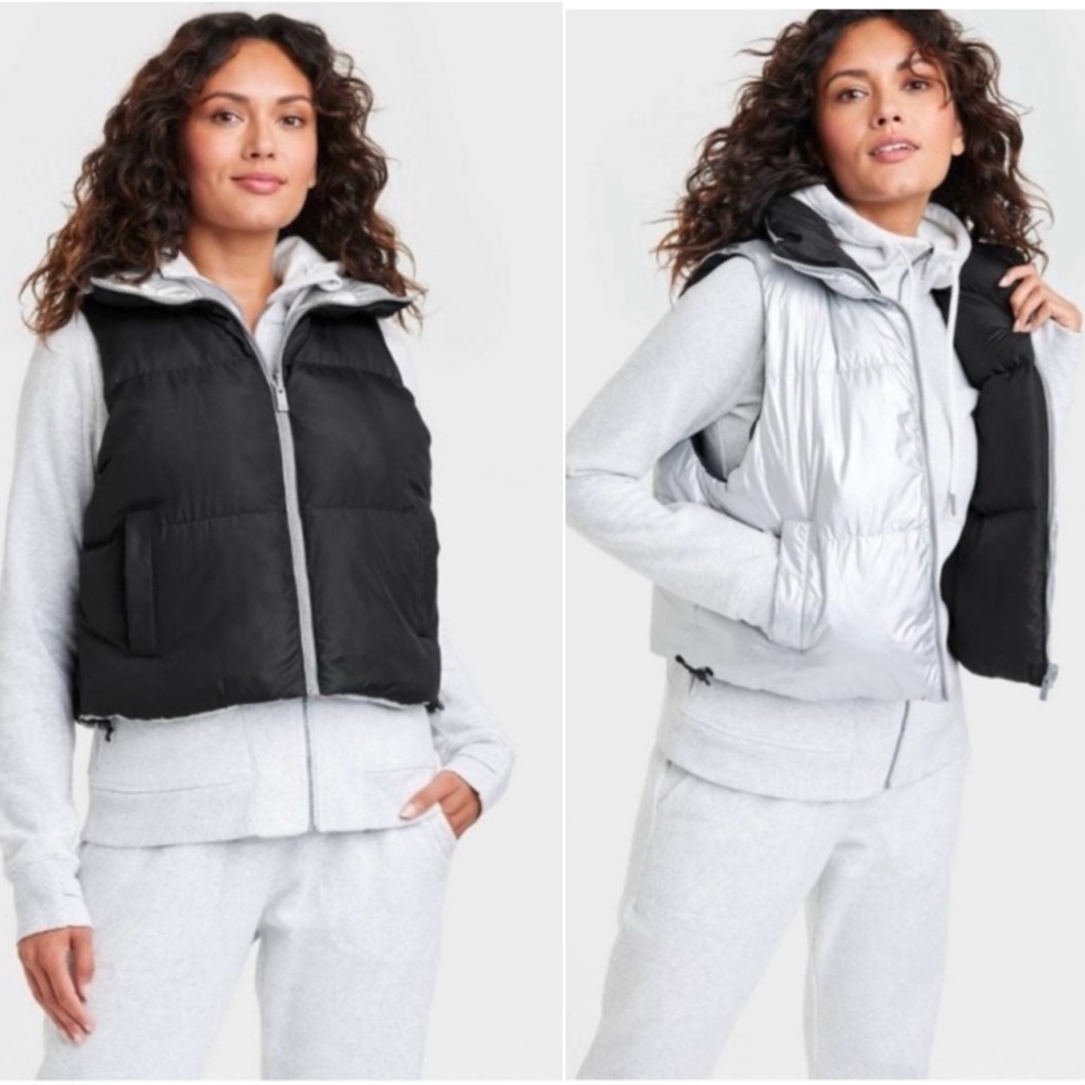 Nwt ALL IN MOTION PUFFER VEST REVERSIBLE